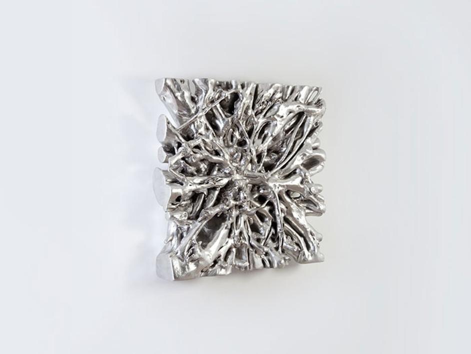 Square Root Wall Art, Silver Leaf, Md 48" by PHILLIPS COLLECTION