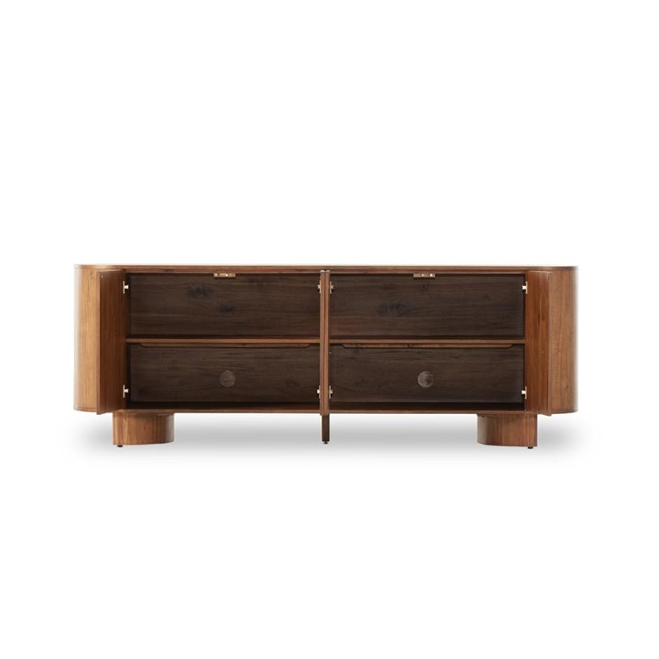 Paden Sideboard In Seasoned Brown Acacia by FOUR HANDS
