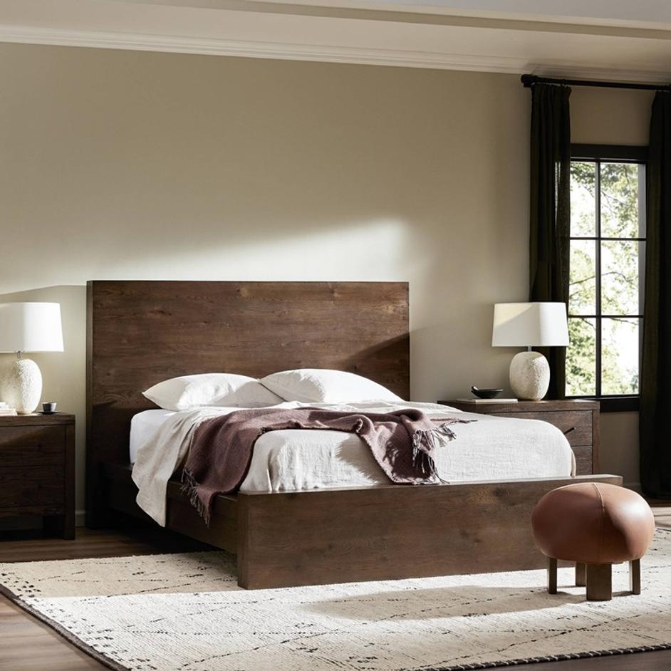 Torrington King Bed - Umber Oak by Four Hands