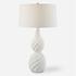 Twisted Swirl White Table Lamp by Uttermost