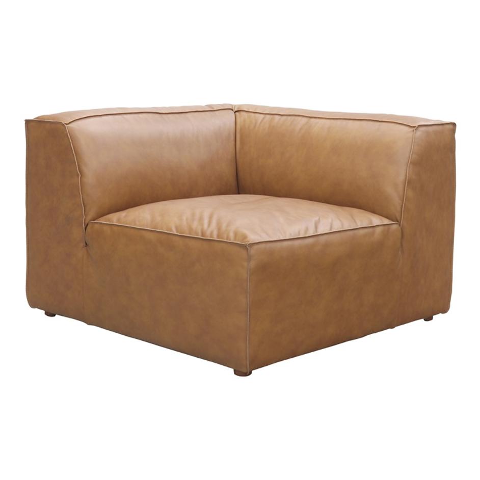 FORM CORNER CHAIR SONORAN TAN LEATHER by Moes Home