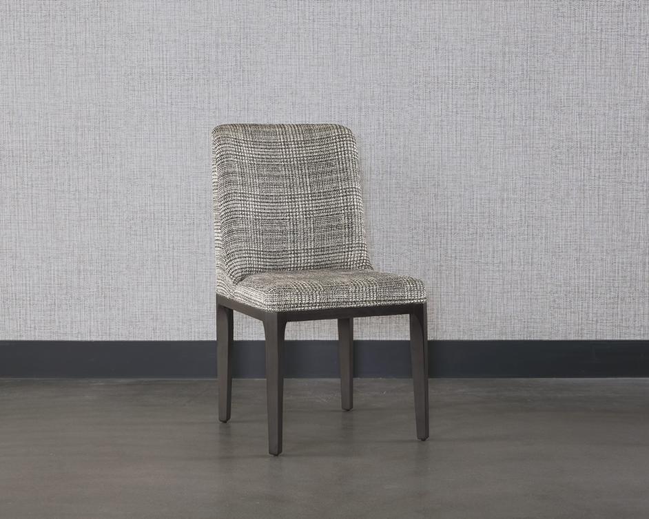 ELISA DINING CHAIR - GREY OAK - NAYA CHECK BLACK by Sunpan
