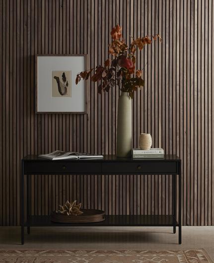 Soto Console Table In Black by FOUR HANDS