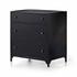 Belmont Large Storage Nightstand In Black by FOUR HANDS