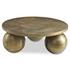 Triplet Antique Brass Coffee Table by Uttermost