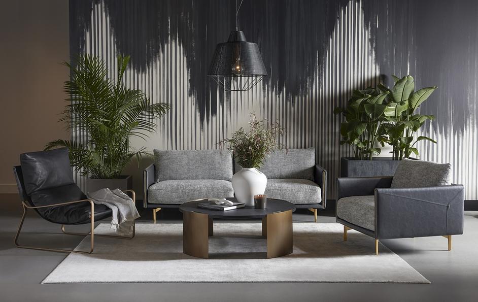 GALLUS COFFEE TABLE - CARBON by Sunpan