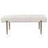 Olivier White Bench by Uttermost
