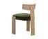 HORTON DINING CHAIR - RUSTIC OAK - FOREST GREEN by Sunpan