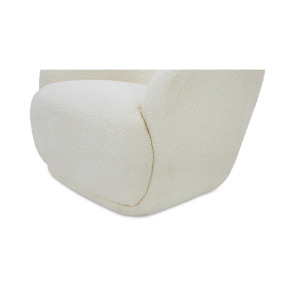 Stevie Lounge Chair Cream by Moes Home