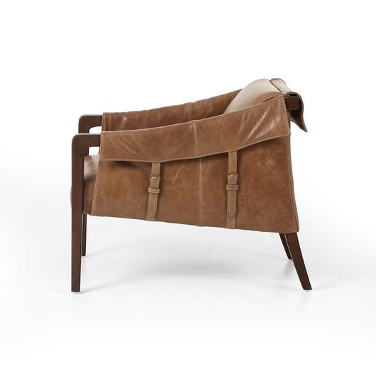 Bauer Leather Chair-Warm Taupe Dakota by FOUR HANDS