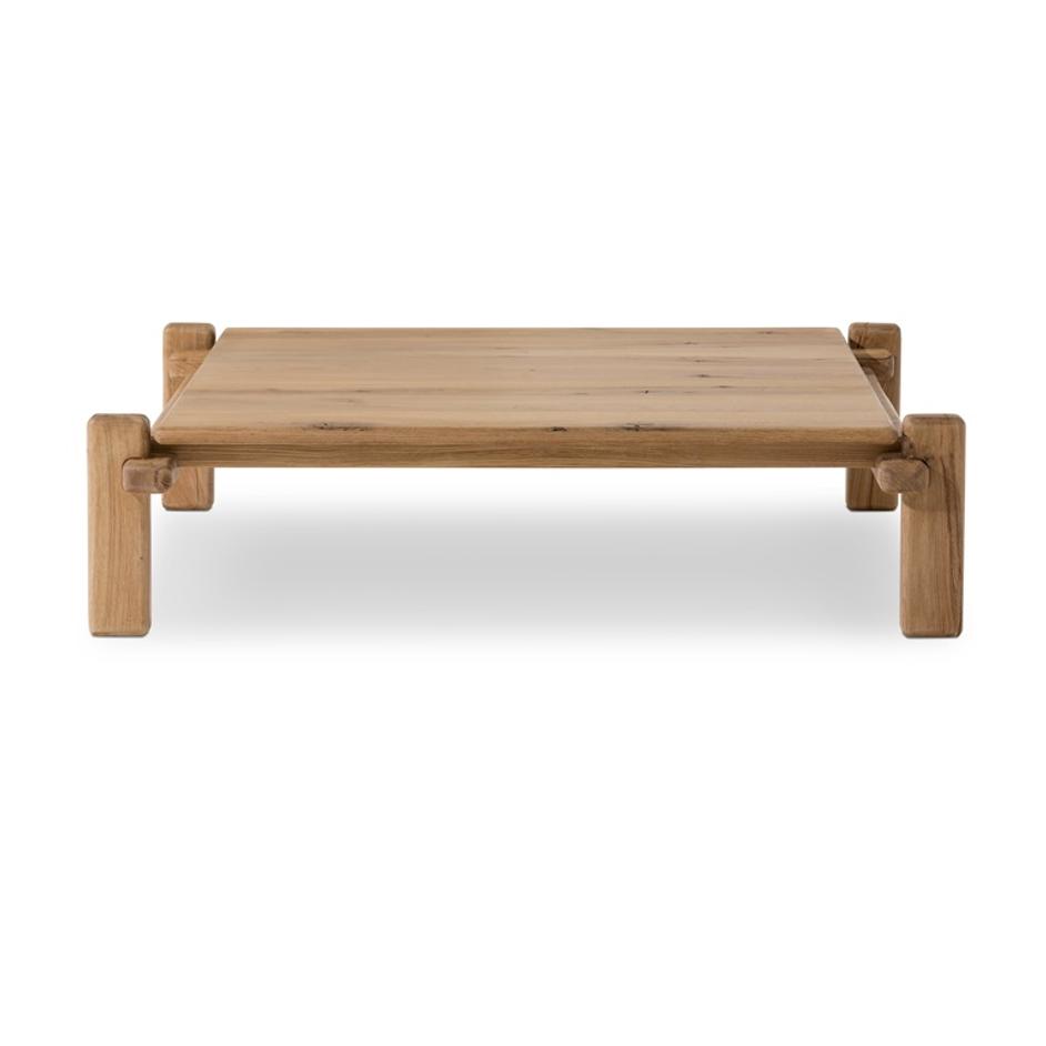 Marcia Square Coffee Table in French Oak by FOUR HANDS