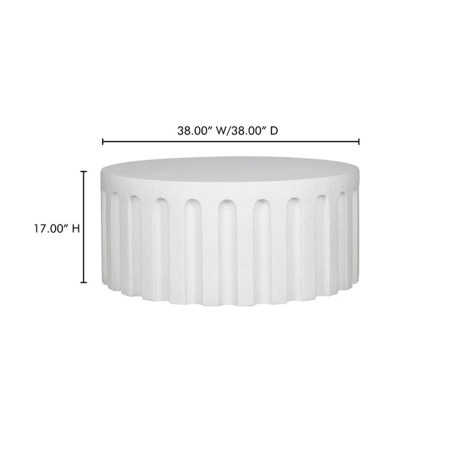 Eris Outdoor Coffee Table White by Moes Home