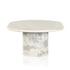 Oranda Coffee Table in Polished White by FOUR HANDS