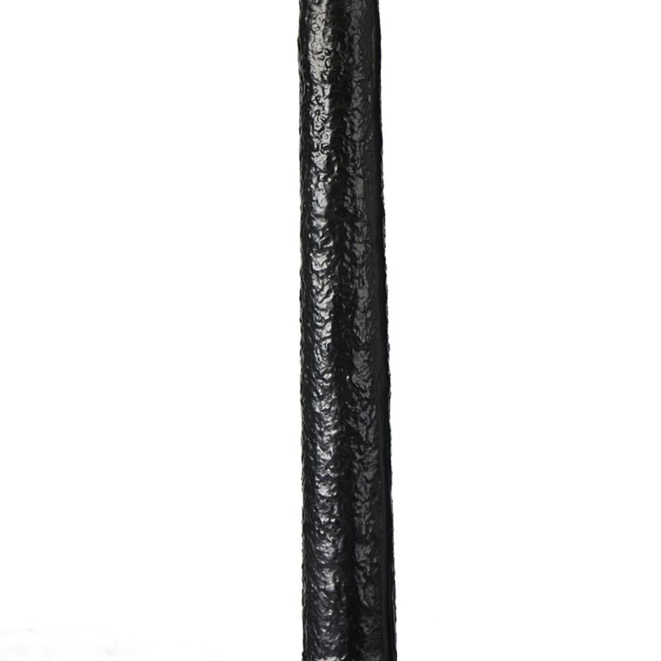 Neville Floor Lamp In Matte Black Cast Aluminum by Four Hands