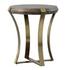Unite Brass Leg Wood Side Table by Uttermost