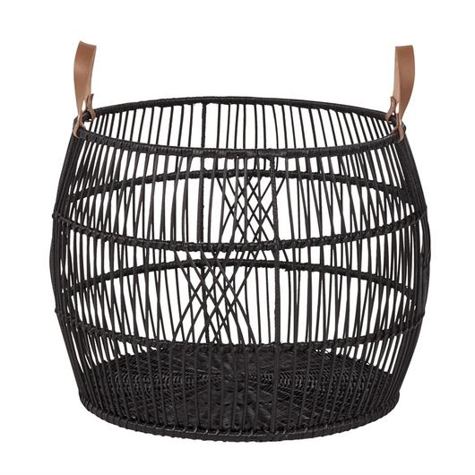 Rattan Iron Basket by Classic Home
