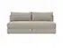 OSVALD FULL SOFABED in KENYA GRAVEL FABRIC WITH Black steel LEGS 579 by INNOVATION USA