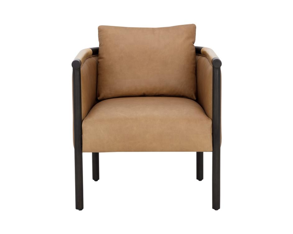 WILDER LOUNGE CHAIR - LUDLOW SESAME LEATHER by Sunpan