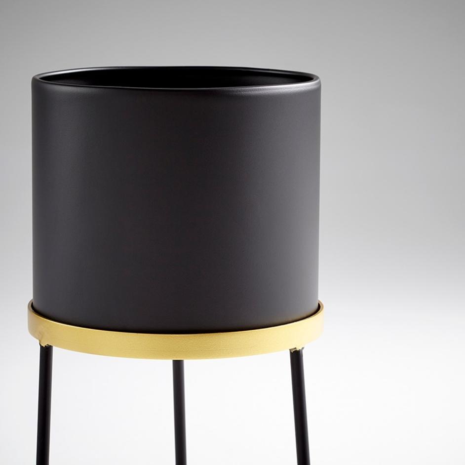 Small Liza Stand in Gold and Black by Cyan Design