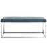 Russell Performance Velvet Bench In Sea Blue by Modway Furniture