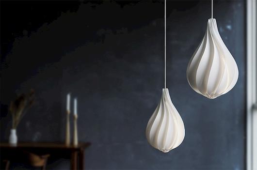 Alva Mini Hardwired Pendant with White Cord by UMAGE