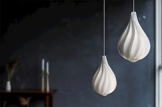 Alva Mini Hardwired Pendant with White Cord by UMAGE