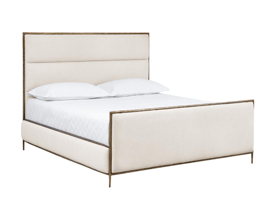 YASMINE BED - KING - ZENITH ALABASTER by Sunpan