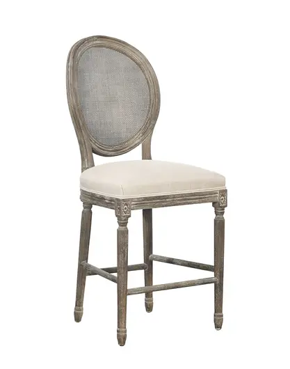 Renton Counter Stool, Rattan Back by Furniture Classics