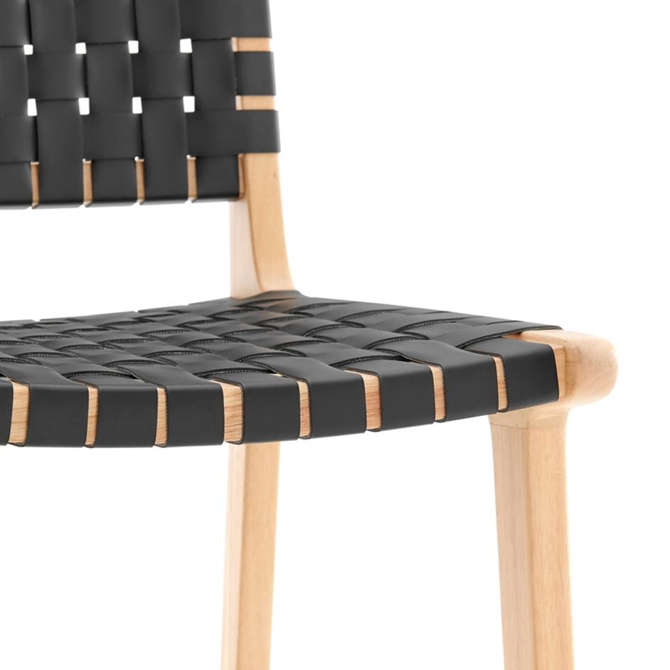 Marco PU Counter Stool, Black by New Pacific Direct