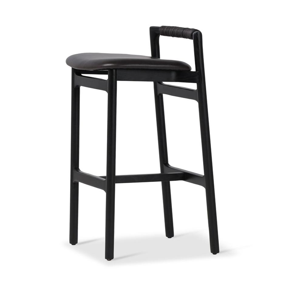 Baden Bar + Counter Stool - Sonoma Black by Four Hands
