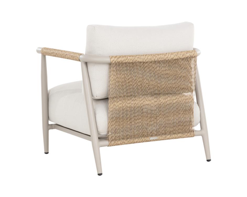MUROS LOUNGE CHAIR - GREIGE - PALAZZO CREAM by Sunpan