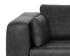 BURR SOFA - SERBIA BLACK LEATHER by Sunpan