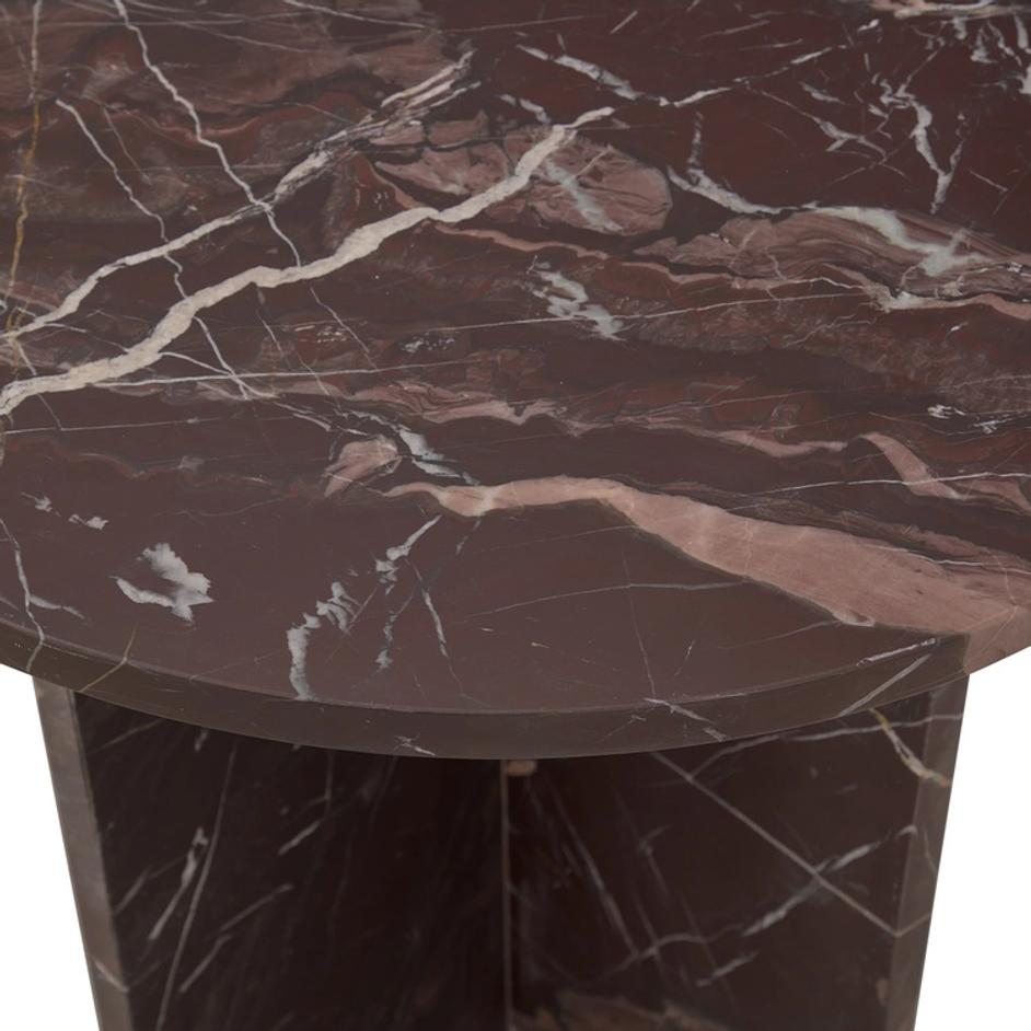 Briley Marble Round Accent Table Small by Classic Home