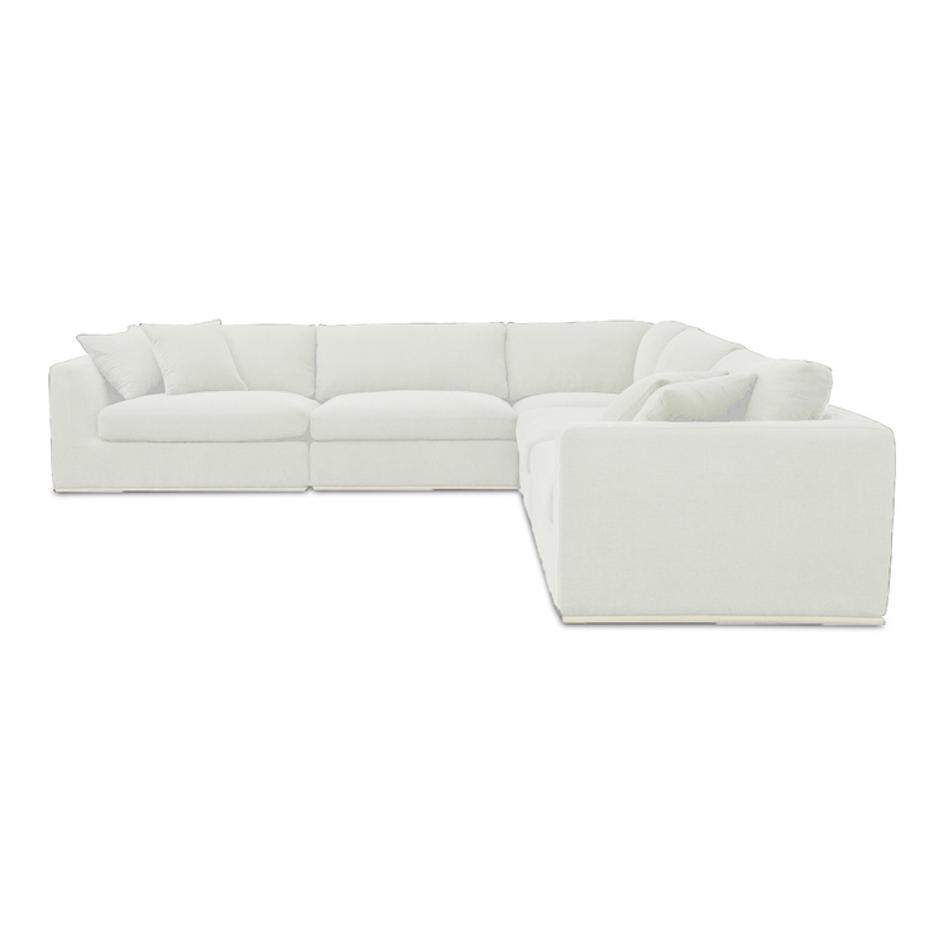 Rue Classic L Modular Sectional Off White by Moes Home