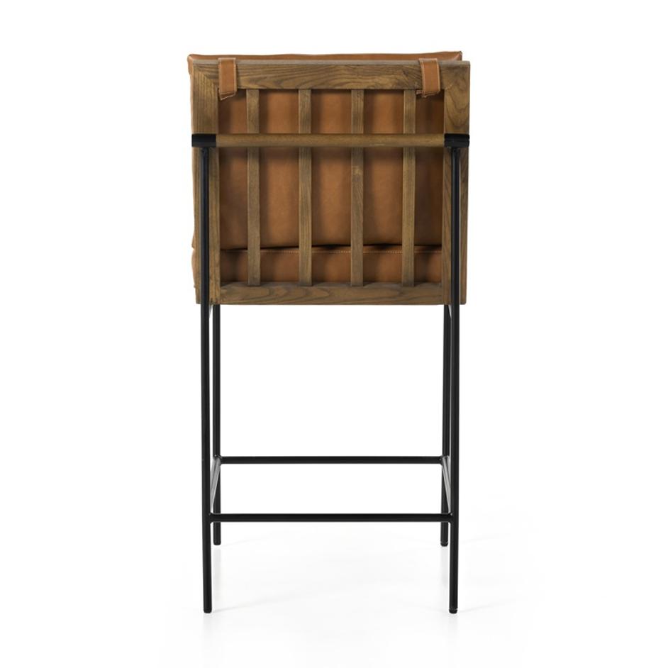 Crete Stool In Sierra Butterscotch In Counter by FOUR HANDS