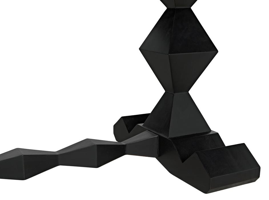 Madeira Dining Table, Hand Rubbed Black by Noir Furniture