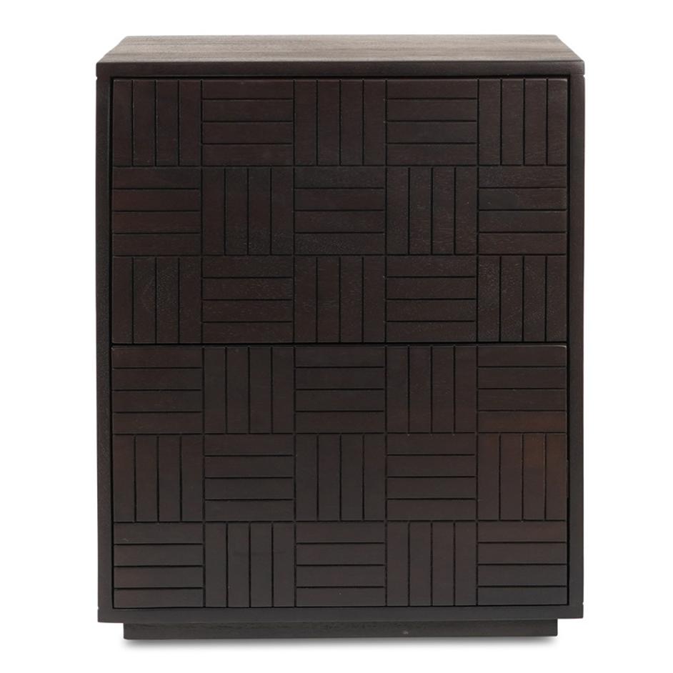 Denman Nightstand Dark Brown by Moes Home