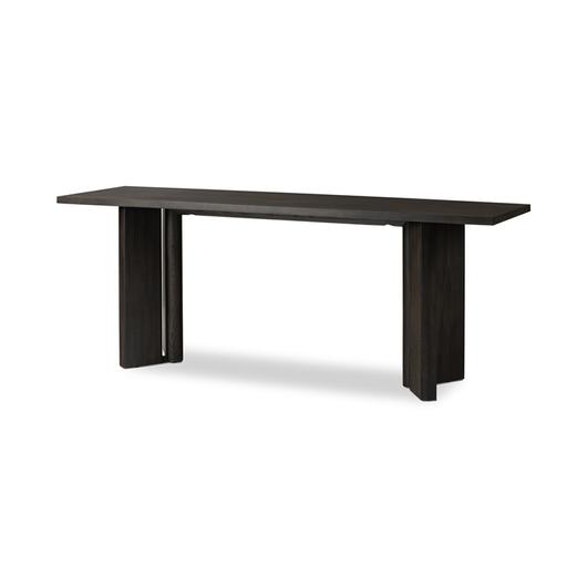 Huxley Console Table In Smoked Black Veneer by Four Hands