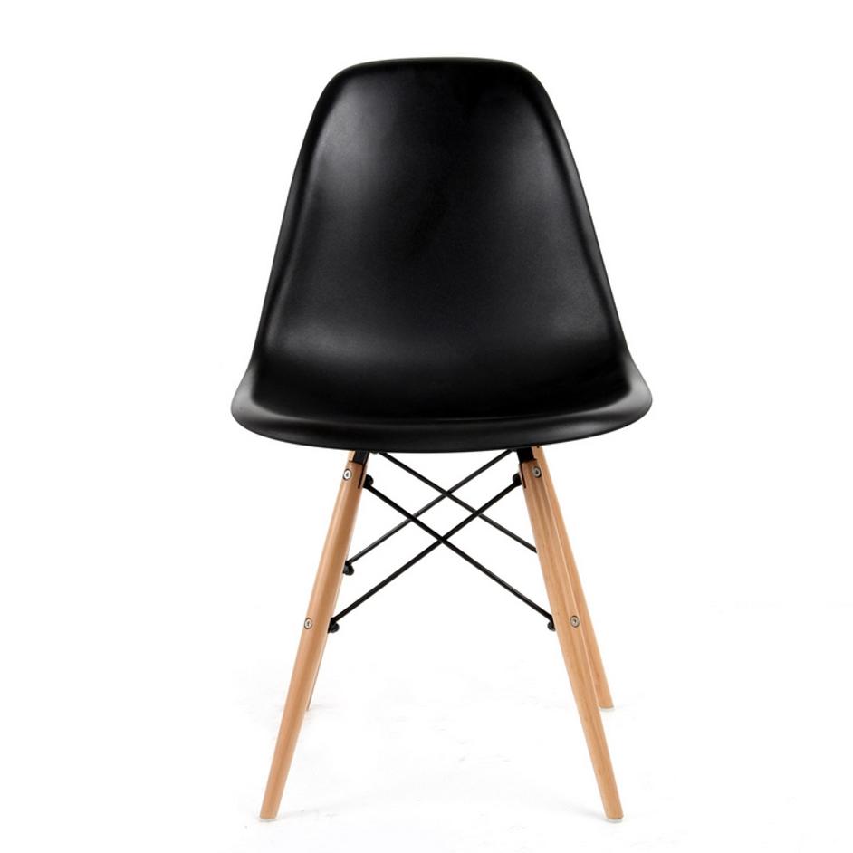 Roswell Side Chair - Black/Natural - Set Of 2 by Aeon Furniture