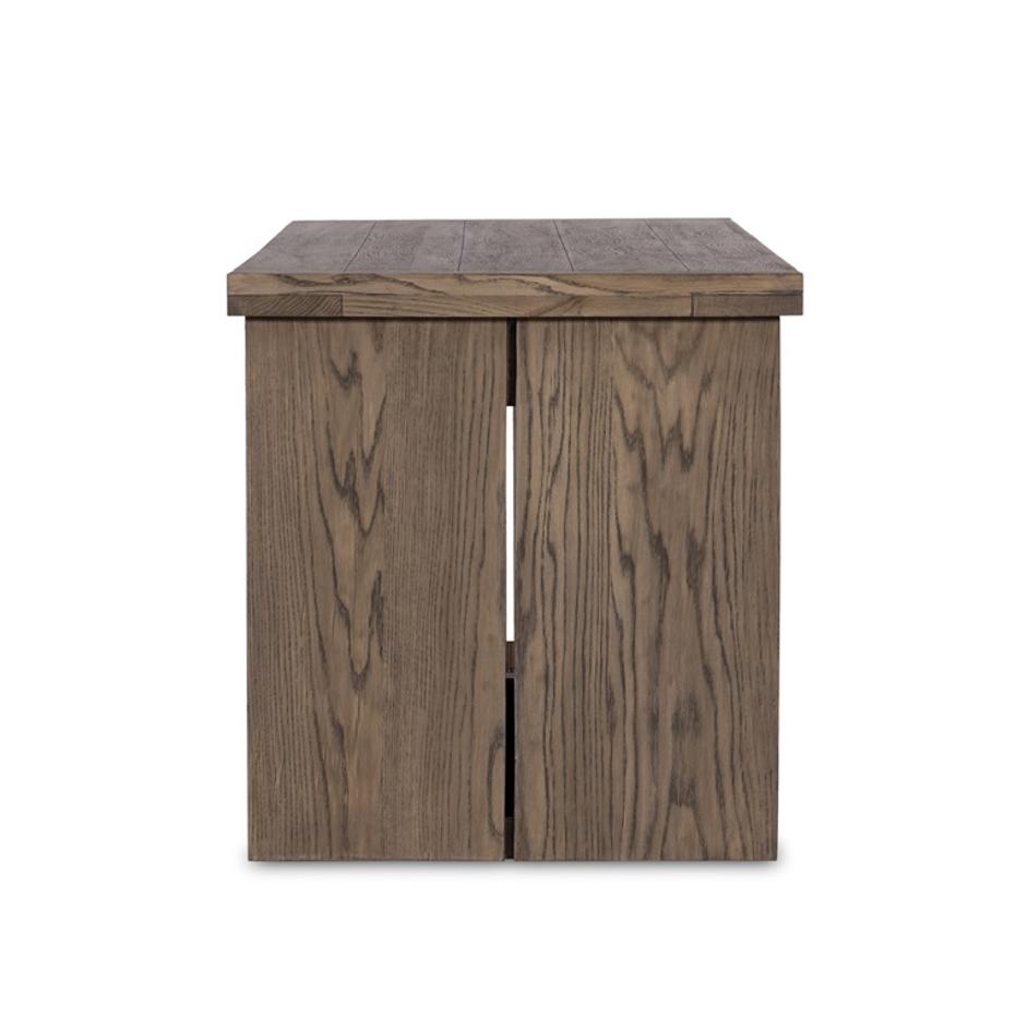 Warby Desk in Worn Oak Veneer by FOUR HANDS