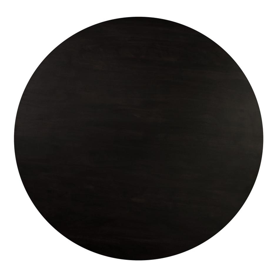 Povera Round Dining Table Black by Moes Home
