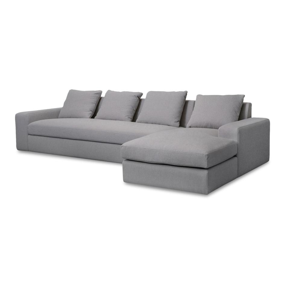 Thomas Right Sectional Grey by Moes Home