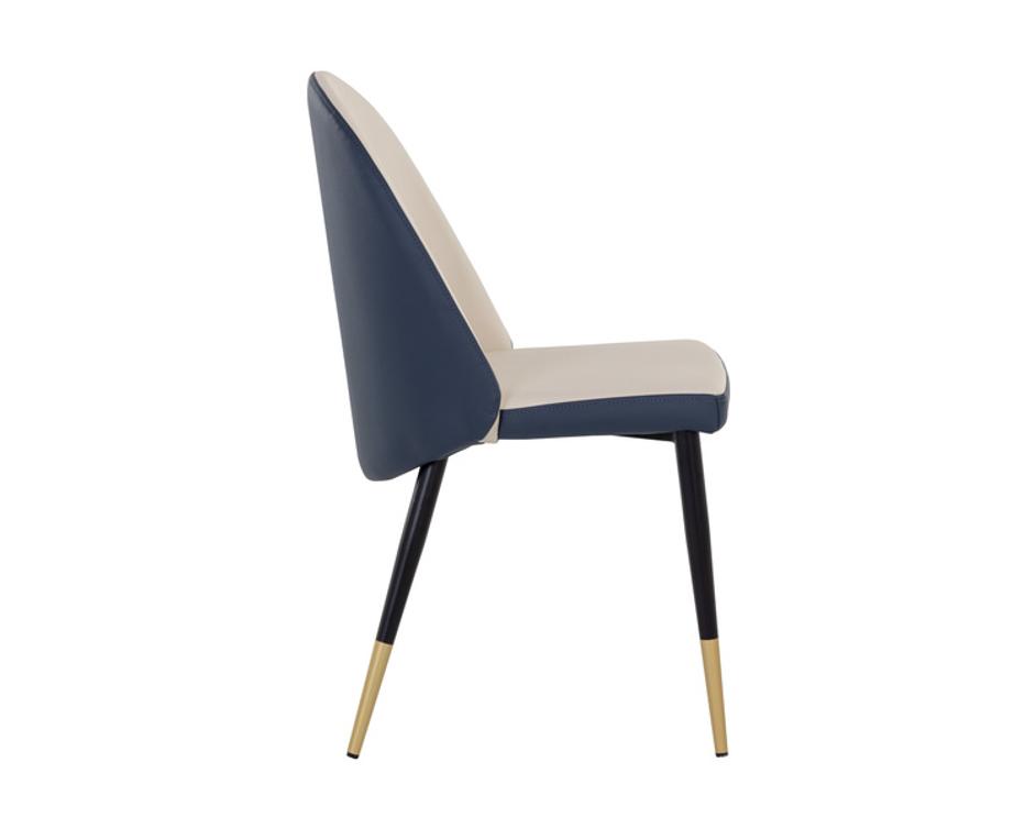 KLINE DINING CHAIR - DILLON CREAM / DILLON THUNDER by Sunpan