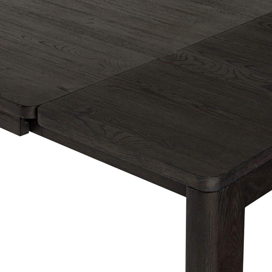 Noeline Double Extension Dining Table - Cracked Smoked Black Veneer by Four Hands
