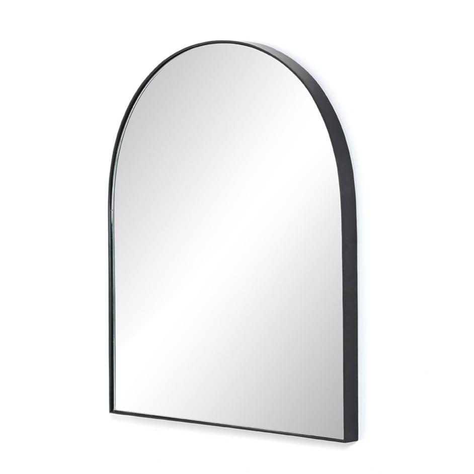 Georgina Wide Mirror In Iron Matte Black by FOUR HANDS