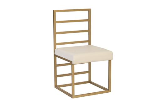 Ladder Dining Chair, Natural/Brass Finish  by PHILLIPS COLLECTION