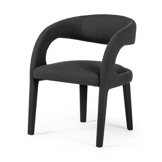 Hawkins Dining Chair In Fiqa Boucle Chrcl by FOUR HANDS