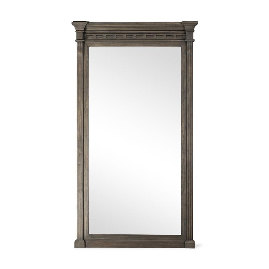 Hemlock Floor Mirror - Weathered Elm by Four Hands