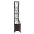 Pompei 37" Iron and Glass Cabinet, Matte Black by Home Trends & Design
