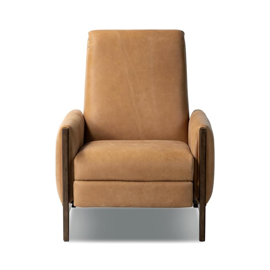 Rudd Recliner in Palermo Cognac by FOUR HANDS